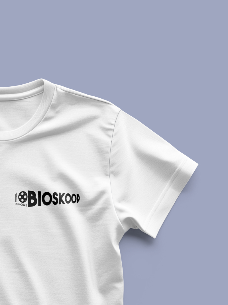 Bioskoop White t-Shirt With 10 Logo Black